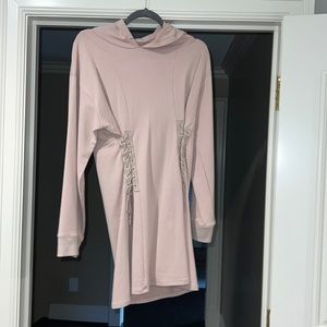 Hooded sweater dress